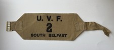Original 1912 Era 2nd South Belfast U.V.F. Ulster Volunteer Force Armband.