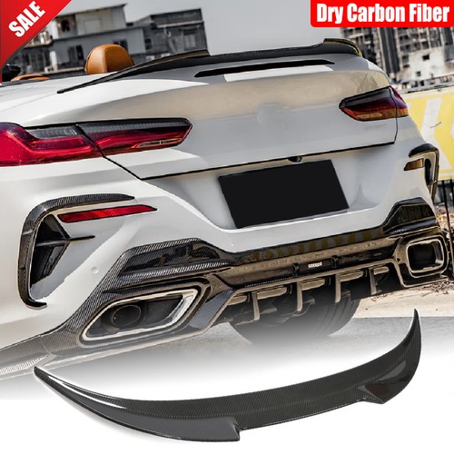 Dry carbon rear trunk spoiler - rear,