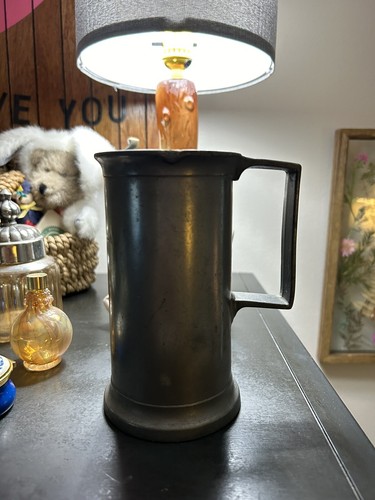 Antique french pewter demi - antique,