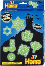 Hama Beads 1500pc Glow in The