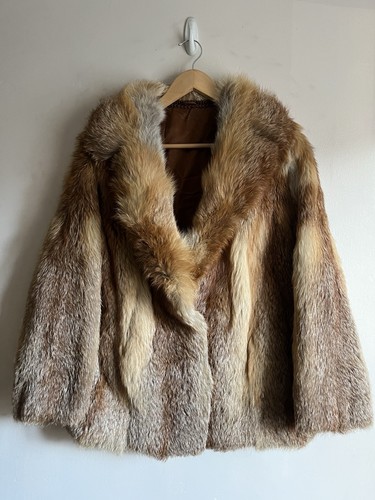 Real vintage red fox - vintage, coat