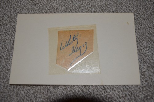 Whitey herzog signed cut - whitey,