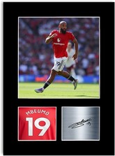 Bryan Mbeumo Football Player Poster Signed Photo Mount Print Man United A4 Gift