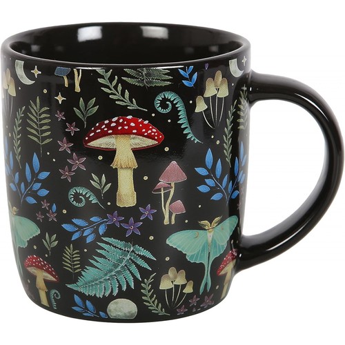 Dark forest mushroom - dark, woodland