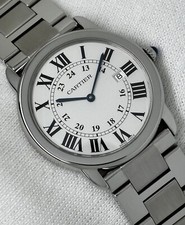 Cartier Ronde Solo Quartz White Dial Gents Watch Stainless Steel 36mm 2934