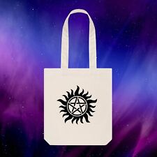 Anti-Possession Symbol Supernatural Cotton Tote Bag Shopping Bag Book Bag Gift