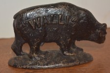 Cast Metal Black Bear Statue