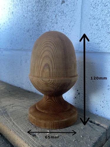 Wooden post finial - finial, treated
