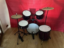 Tiger Acoustic Drum Kit 5-Piece with Syllable Instrument Bundle