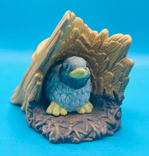 2 Piece Woodland Surprises Bluebird In Stump Figurine Jacqueline B Smith © Frank