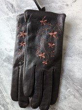 Ladies Brown Embroidered