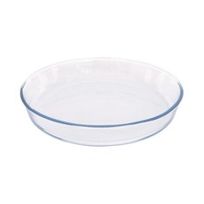 Round Glass Oven Dish Baking Roasting Casserole Cooking Tray 2 Sizes