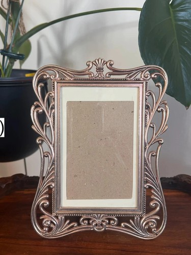 Vtg ornate silver photo - vtg,