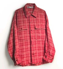 ZARA Pink & Red Textured Tweed