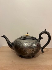 Silver Plate Teapot  Sheffield Vintage M251