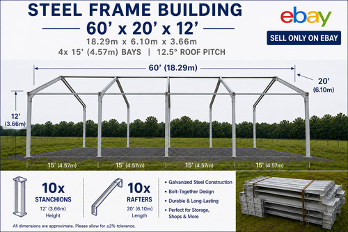 Steel portal frame building - steel,