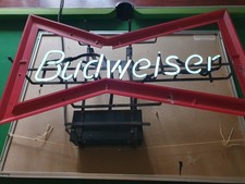  BUDWEISER neon sign   80S  VINTAGE GREAT WORKING  ORDER  