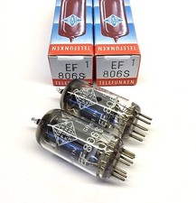 Matched Pair  EF806S  NOS Telefunken <>  Germany Valve Tubes 