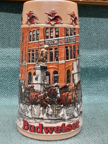 Vintage budweiser beer stein - vintage,