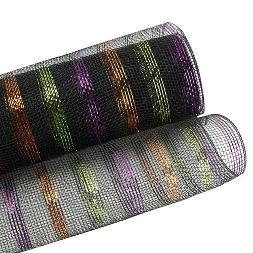 Halloween deco mesh 25cm - 25cm, x