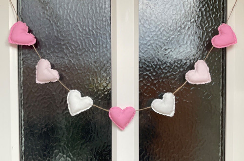 Fabric shabby chic heart - fabric,