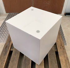 Exhibition Display Plinth, Stand, Cubes Box MDF Wood White - CUBE 1 -50x50x50cm