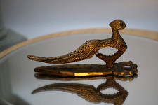 Vintage Nutcracker Bottle Opener Dual Purpose Tool Brass Peacock design