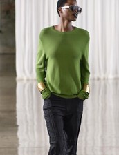 ZARA GREEN BASIC PLAIN KNIT