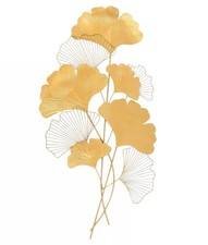 Wall Decoration Ginkgo 110cm Metal Gold - unwanted present without package 