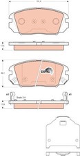 FRONT BRAKE PAD SET DISC BRAKE