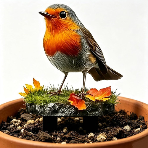 Robin garden ornaments - garden,