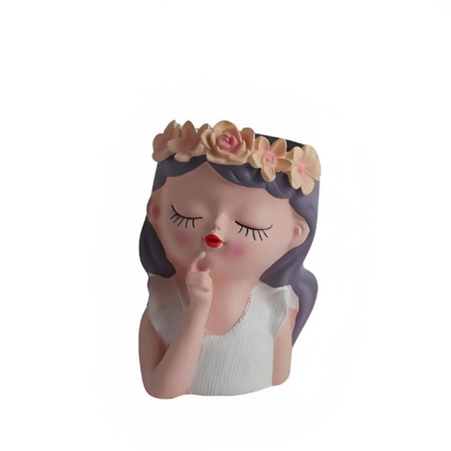 Fairy head planter - fairy,