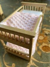 Dolls House Thows/Blankets for bunk/single beds X2 12th Scale pale peach