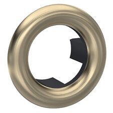 Nuie Brushed Brass Round Overflow Cover for Bathroom Sink 30mm ABS Modern
