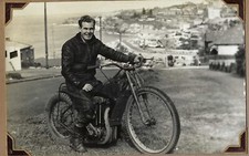 Antique vintage speedway race motorcycle J.A.P photograph original 30s 40s #24
