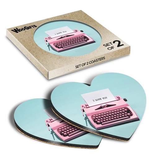 Heart mdf coaster pink - mdf, vintage