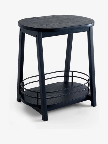 Next black bronx storage stool - next,