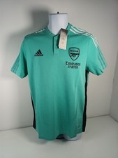 Arsenal 2020/21,Adidas, Acid Mint Size Medium Training Football Polo Shirt.