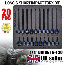 20Piece S2 Steel Impact Torx
