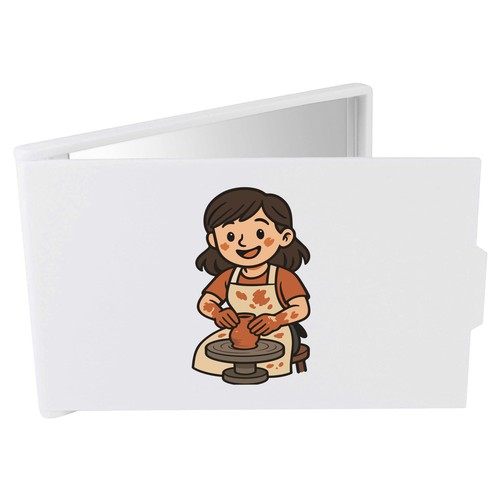 Woman using pottery wheel - 'woman,