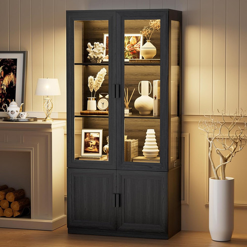 Display cabinet with glass - display,