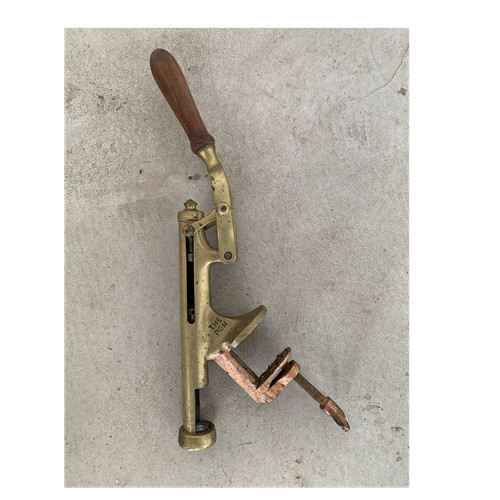 Vintage brass table - vintage, table-mounted