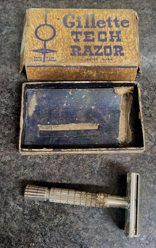 Vintage gillette tech razor - tech, in