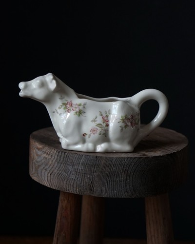 Vintage english porcelain cow - porcelain,