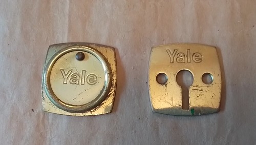 Vintage pair brass yale - vintage,