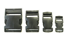 20mm 25mm 40mm 50mm Black Plastic Side Release Buckles For Webbing Bags Straps