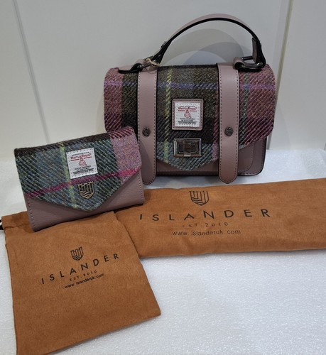 Harris tweed pink green - harris, &