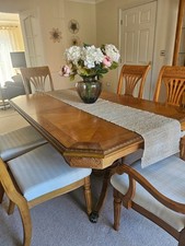 Maple Dining Room Suite - Table, Chairs & Cabinet