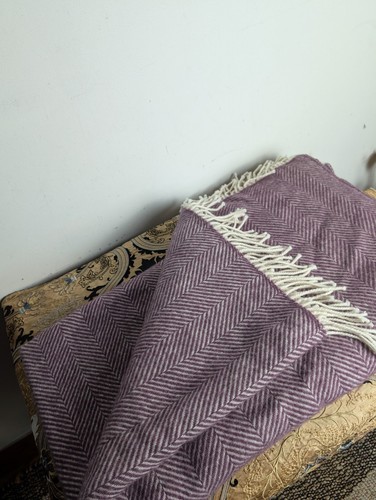 Tweedmill herringbone purple - tweedmill,