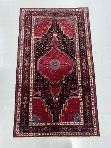 Vintage hand knotted wool - wool, rug